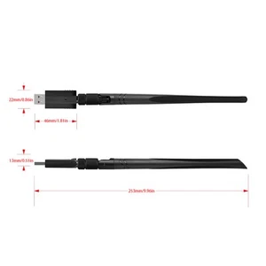 1200M Dual Band Wifi Network Card Usb3.0 Wireless Wifi Adapter For HLF - Picture 1 of 9