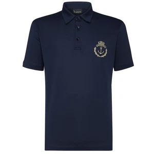 BILLIONAIRE MTK2920 Members Only SS Poloshirt Baumwolle Jersey Logo Stickerei M-L - Bild 1 von 7
