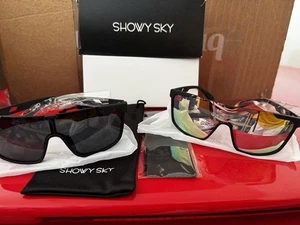 SHOWY SKY Unisex Polarized Sunglasses Trendy  UV Protection - Picture 1 of 11
