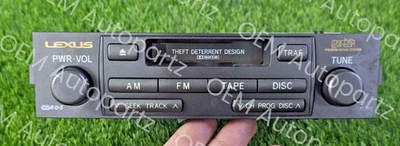 Unidad de radio control Lexus GX470 2003-2005 86120-60441 reproductor de casete OEM P1745 Foto 1 de 4