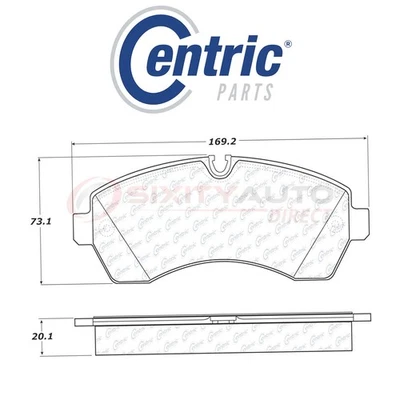Centric C-TEK Metallic Disc Brake Pads for 2007-2014 Mercedes-Benz Sprinter vu Foto 1 de 4