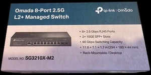 TP-Link SG3210X-M2 Omada 8× 2,5 Gbit/s RJ45 2× 10 Gbit/s SFP+ Switch - Photo 1/5