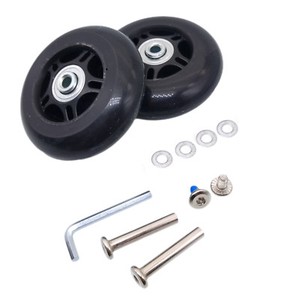 US Stock 2Set OD 78mm Luggage Suitcase Replacement Wheels Axles Repair Wrench