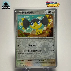 Helioptile 154/191 Holograma Inverso Pokemon Juego de Cartas Coleccionables: Surging Sparks COMO NUEVO ENVIADO HOY - Imagen 1 de 2