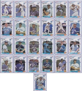 Toronto Blue Jays 1988 Fleer Baseball Team Set 25 Cards - Picture 1 of 11