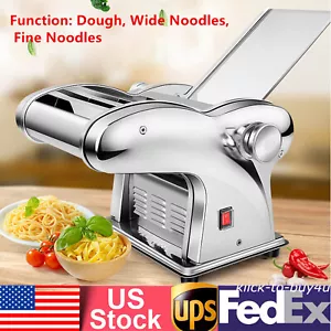 Commercial Electric Dough Roller Sheeter Noodle Pasta Maker Machine Adjustable - Picture 1 of 9