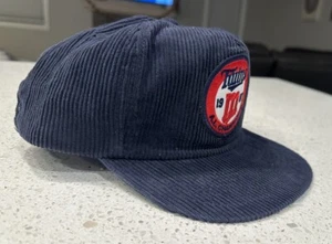 Minnesota Twins 80’s Vintage Corduroy Snapback Blue Hat Cap RARE 1987 - Bild 1 von 14