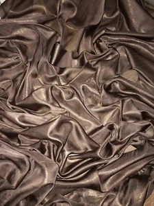 1 mtr brown/gold shimmer chiffon dress fabric..58” wide (147cm) - Picture 1 of 2