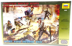 Zvezda 1/35 WWII Soviet Naval Infantry Model Kit 3520 - Picture 1 of 5