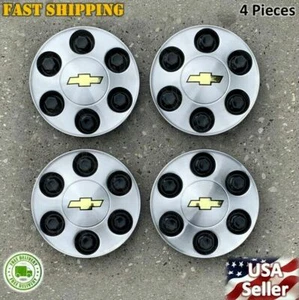 4PCS For Silverado Suburban Tahoe 17" Aluminum Wheel Center Hub Caps Rim Cover - Picture 1 of 5