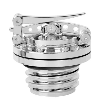 1PCS Motorcycle Chrome Fuel Tank Cover Gas Oil Cap For Harley Touring 1996+ Foto 1 de 4