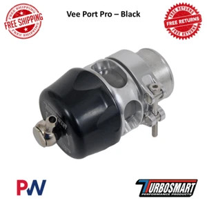 Turbosmart Adj. Vee Port Pro Black Blow Off Valve 38mm Universal #TS-0205-1131 - Picture 1 of 12