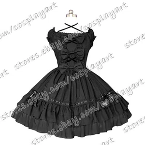 Lady Victorian Ball Gown Reenactment Gothic Lolita Ruffle Frill Dress Party - Picture 1 of 4