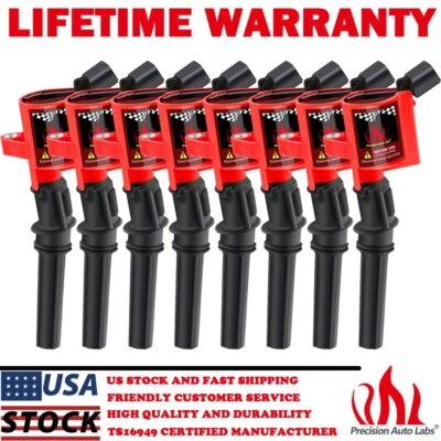 Bobinas de encendido 8 paquetes para Ford F150 1997~2003 5,4 L/2000~2009 4,6 L V8 Triton Foto 1 de 4