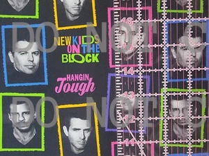 Custom 100% Cotton Woven Fabric New Kids On The Block NKOTB 1/4 Yard 9x56 - Picture 1 of 2