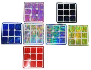 Ersatz Aufkleber für Sie Rubiks ́s Cube 3x3 PINSEL METALLIC - Bild 1 von 1