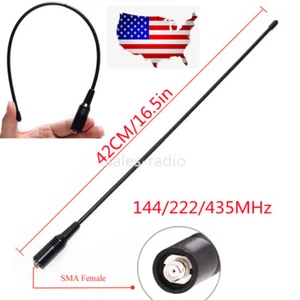 SMA-Female Tri-Band Antenna Baofeng UV-5R III UV-82 III BF-A58S UV-S9 PLUS Radio - Picture 1 of 7