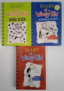 Tagebuch eines wimpy Kid von Jeff Kinney Menge 3 Hardcover Bücher - Bild 1 von 12