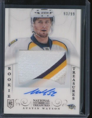 2013-14 National Treasures Austin Watson #132 Auto RC Patch /99 Rookie Autograph - Image 1 of 2