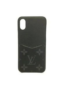 Étui portefeuille carte Louis Vuitton Eclipse iPhone X XS Bumper Case - Photo 1 sur 8