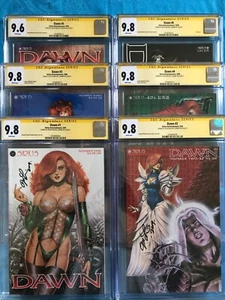 Dawn #1-6 set - Sirius - CGC SS 9.8 x5, 9.6 x1, - Signed by Joe Linsner - Picture 1 of 8