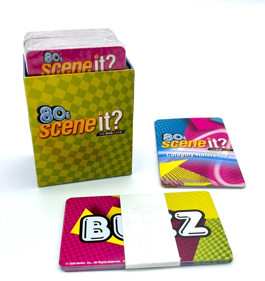 Scene It 80's Trivia Cards and Buzz Cards Replacement Sets - Image 1 of 1