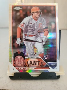 2023 Topps Chrome Update Casey Schmitt Rookie Prism Refractor RC #USC134 - MINT! - Picture 1 of 2