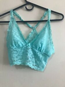 Victoria's Secret Petite Size S/P Turquoise Lace Bustiers Sexy Intimate Women