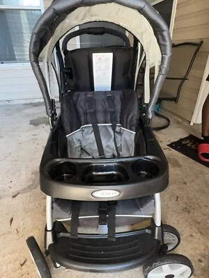 Baby Trend Sit N' Stand Easy Fold 5 Point Harness Double Stroller - Magnolia,... - Image 1 of 4