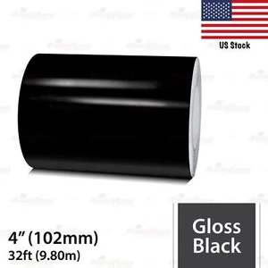 4" Vinyl Pinstriping Pin Stripe Car Styling Tape Decal Sticker 102mm GLOSS BLACK - Picture 1 of 13