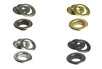 IstaTools Messing Ösen, 10mm, 12mm, 17mm ROSTFREI, Öse, Nieten, Banner,Textil