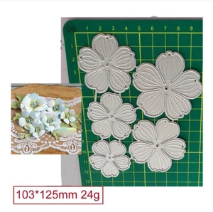 Metal Cutting Dies Flowers Scrapbooking Paper Knife Mould Blade Punch Stencils - Imagen 1 de 4