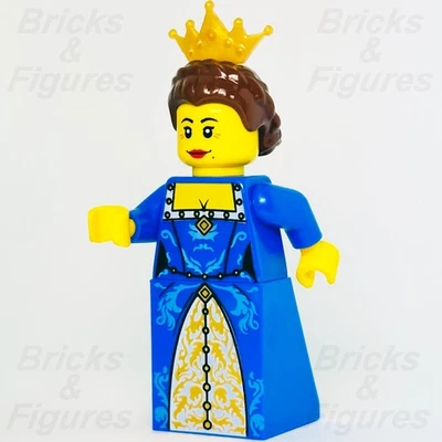 LEGO® Castle Crown Queen Minifigure Fantasy Era Noble Blue Dress 7079 cas416 - Image 1 of 3