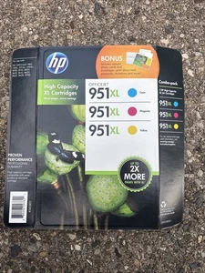 HP 951XL Original Color Tintenpatronen 3er Pack Cyan Magenta Gelb Abgelaufen 11/14 - Bild 1 von 4