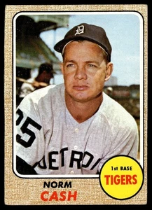 1968 Topps Norm Cash - Tigres de Detroit #256 - Imagen 1 de 2