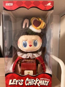 Pop Mart Let's Checkmate Labubu KING Series Vinyl Plush Doll NEW Japan - Picture 1 of 4