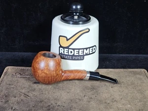 L'Anatra 2-Egg Grade Smooth Hawkbill with Silver 9mm Italian Estate Pipe - Picture 1 of 11