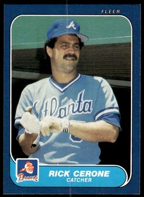 Rick Cerone 1986 Fleer #511 Atlanta Braves - Image 1 of 2