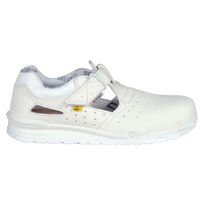 Sicherheitsschuhe Sicherheitssandale Küchensandale Schuhe weiß S1 ESD SRC Cofra