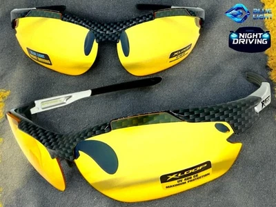 Wrap Around High Definition Blue Light Night Driving HD Yellow Lens SUN GLASSES - Image 1 of 4