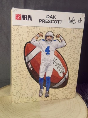 Rompecabezas de madera NFLPA Dak Prescott tamaño mediano 150 piezas ~ NUEVO SELLADO Foto 1 de 4