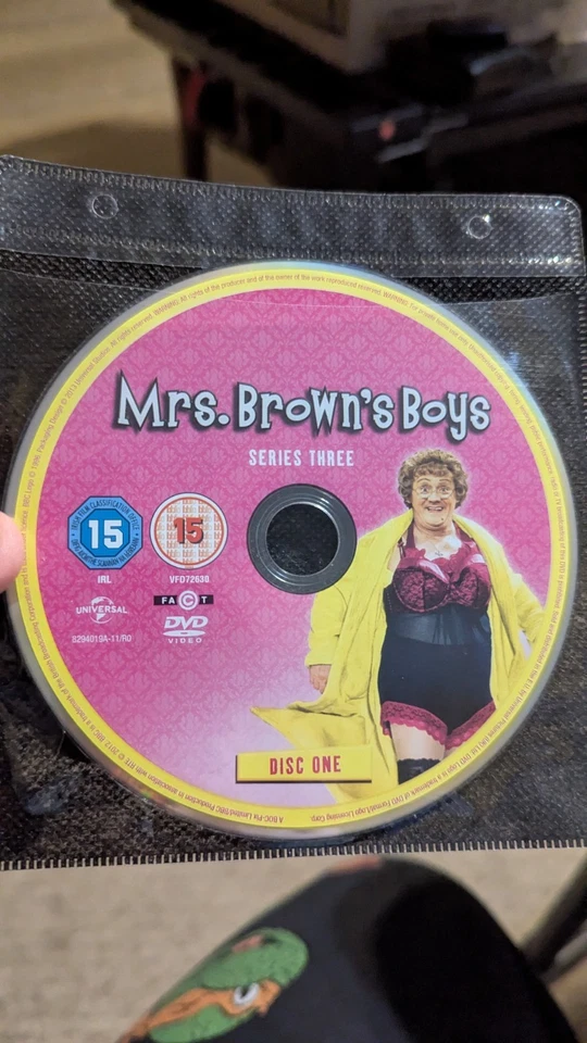 BBC: Mrs. Brown's Boys: Series Three (Region 2, 4, 5) DVD (Disc+Sleeve ONLY) Foto 1 de 1