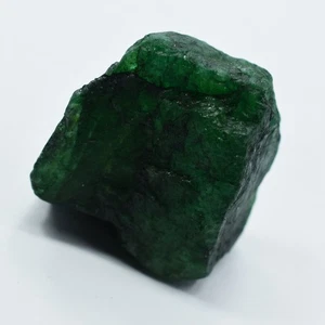 Uncut Dyed Rough 700 Ct Natural Green Emerald Huge Loose Gemstone CERTIFIED - Picture 1 of 5
