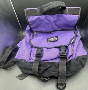 VTG Greatland Purple BACKPACK Hiking Camping Heavy Duty Drawstring Large 12x18 - Picture 1 of 22