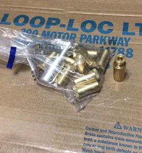 Loop-Loc Authentic Swimming Pool Safety Cover Brass Anchor 10 pcs With Tamp Tool - Picture 1 of 1