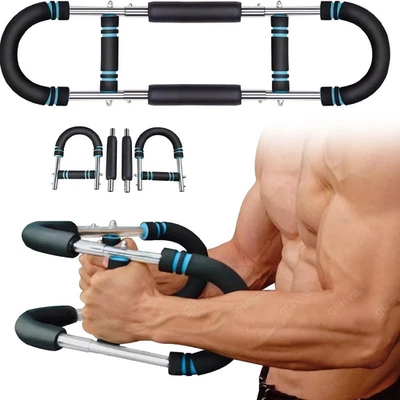 DENOTIP Twister Armtrainer Brusttraining, Power Twister Bar, Muskelaufbau verstellbarer