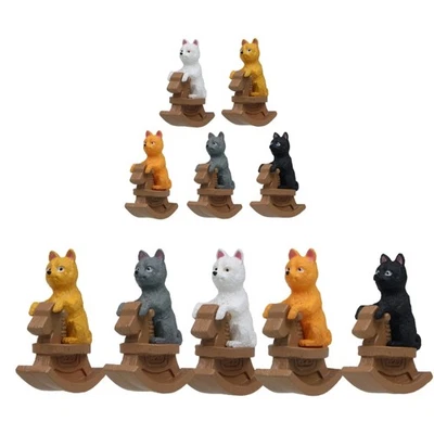 Funny Dog Figurine With Rocking Horse Home Car Decors Item Birthday Gift - image 1 of 4