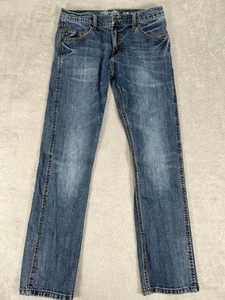 Jeans Wrangler retrò uomo 33x32 slim dritto blu denim western cowboy elasticizzato - Foto 1 di 12
