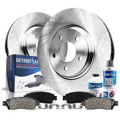 Detroit Axle 308mm Rear Disc Rotors Brake Pads for Infiniti EX35 G25 G35 - Image 1 of 4
