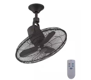 Home Decorators Bentley III 22 in. Natural Iron Oscillating Ceiling Fan w/Remote - Picture 1 of 4